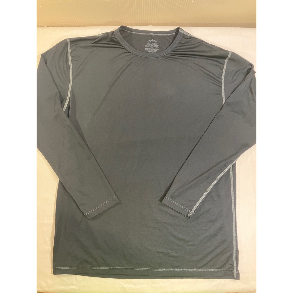 ColdPruf Mens 2XL Gray Long Sleeve Thermal Layer Top 49-89-52-82 Compression